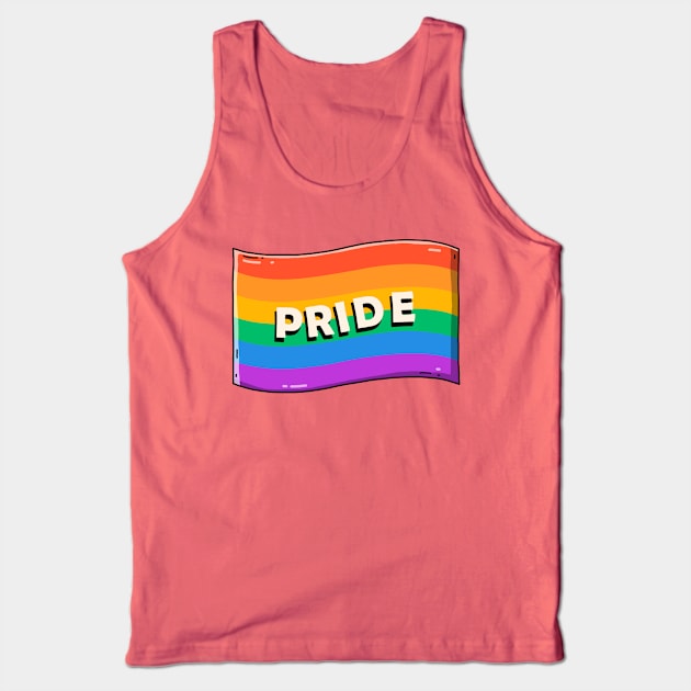 Retro LGBT Pride Flag Tank Top by mia_me